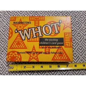 Vintage 1968 Whot Card Game- Waddington- Complete- Exciting Children's Card Game